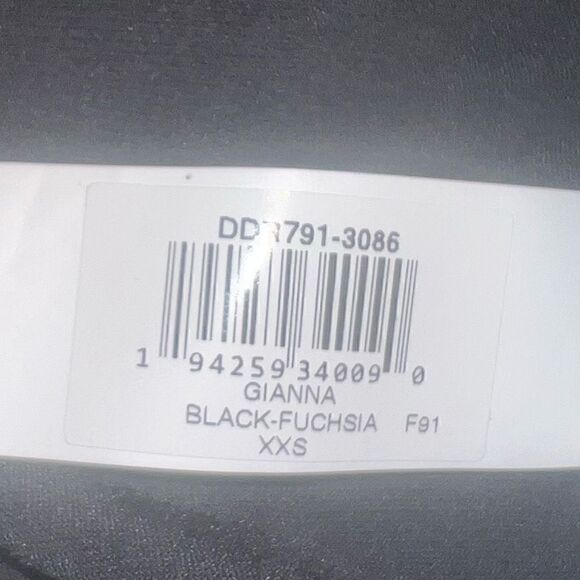 Dress the Population Gianna Black & Fuchsia Low Back Sheath Dress Women’s XXS - Picture 8 of 15